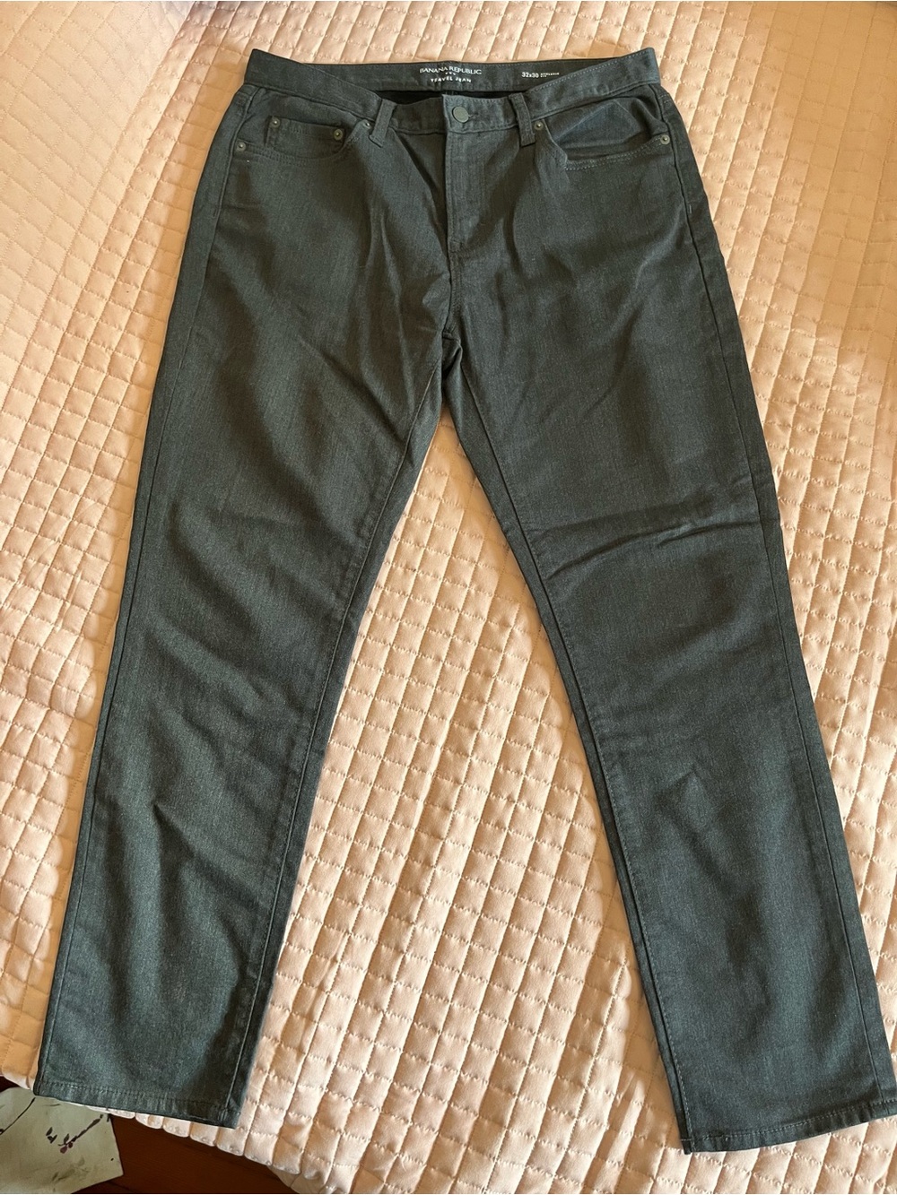 Banana Republic Men's Travel Jean (Athletic Fit) Charcoal Gray - 32x30
